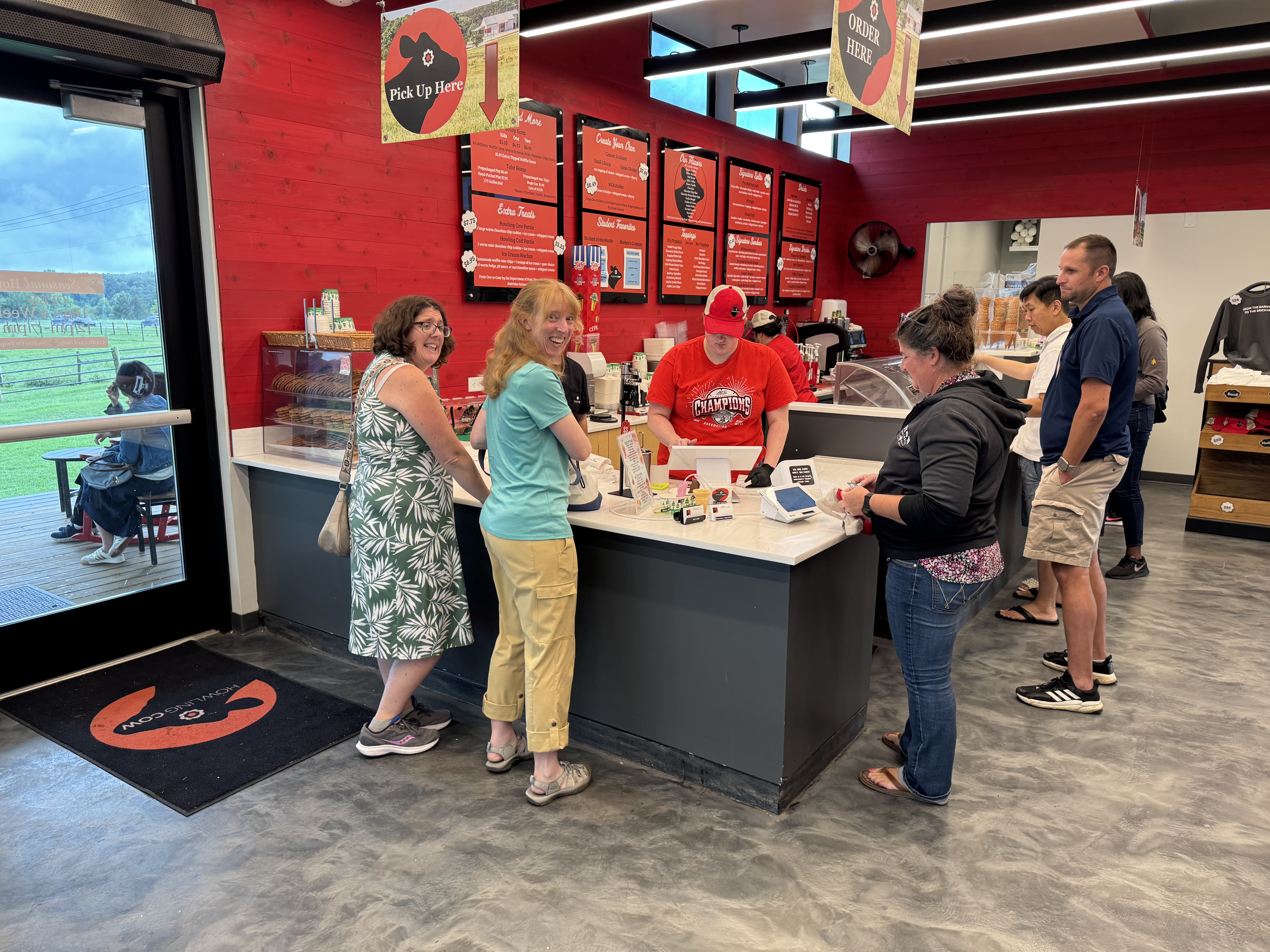 Field trip to NC State's Howling Cow Ice Cream